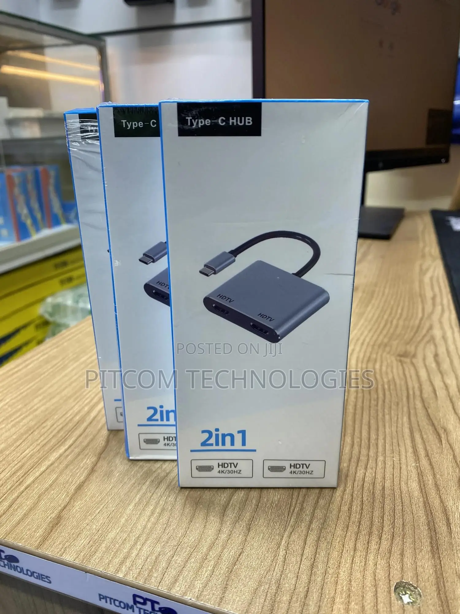 Type- C Hub 2 in 1 Adapter