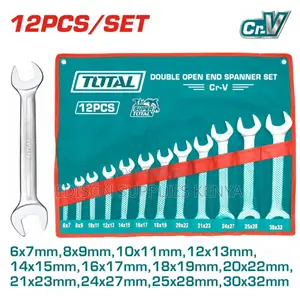 Spanners Total Double Open End Spanner Set 12pcs - 6 to 32mm