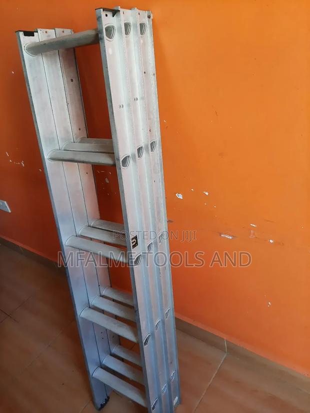 Step Ladders - 3 Stucking Aluminium 16ft - Ex-Uk - thumbnail 2