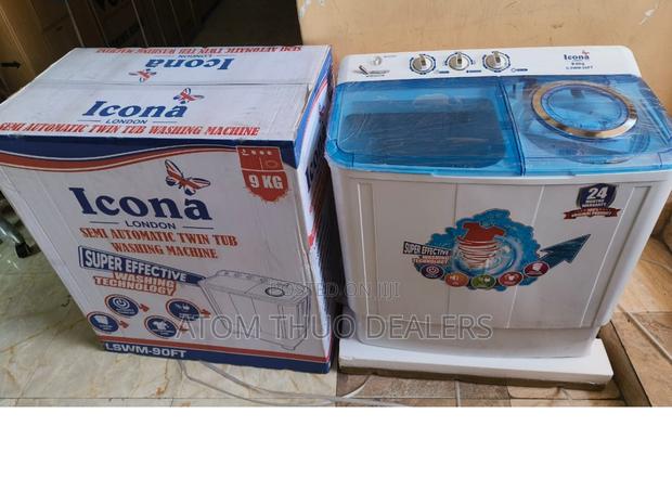 White Icona 9 Kg Top Load Twin Tub Washing Machine - main view