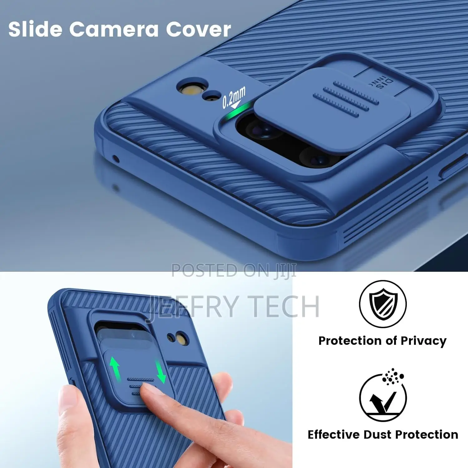 Nillkin for Google Pixel 8 Case With Camera Cover BLUE