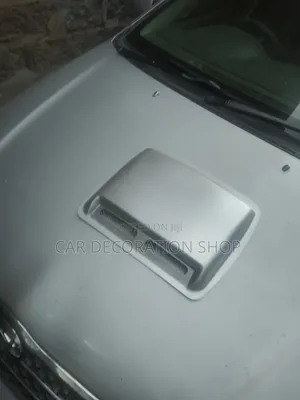 Car Decorative Silver Metallic Bonnet Hood Scoop