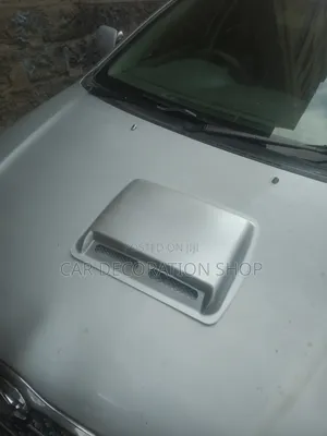 Car Decorative Silver Metallic Bonnet Hood Scoop