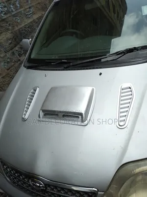 Car Fitted With 2pc Bonnet Side and Center Hood Scoop