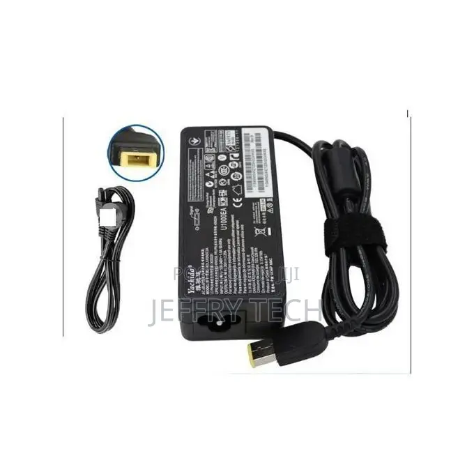 Lenovo Computer Charger LEN 20V 2.25A Square End --Black+Lap