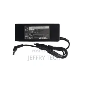 Toshiba 19v 4.74A(5525) Charger + Laptop Charger Cable – Bla