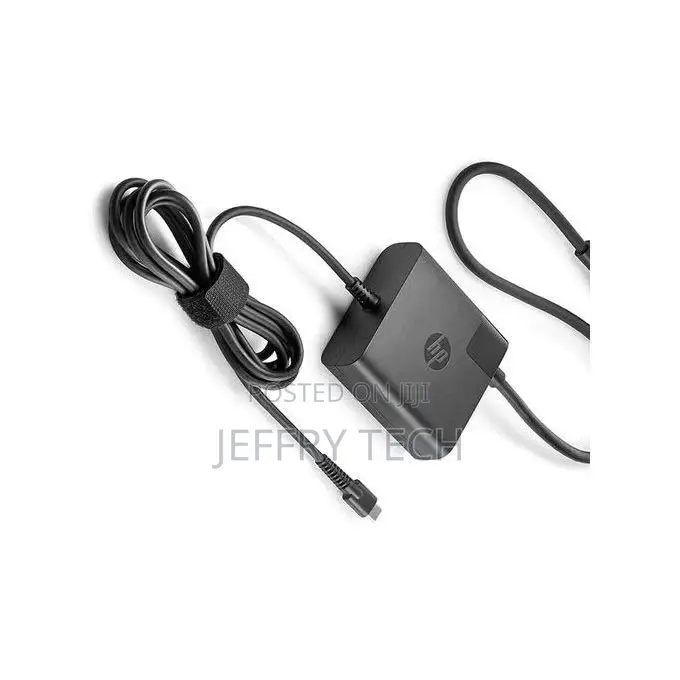 HP Type-C 65W Charger + Cable - Black