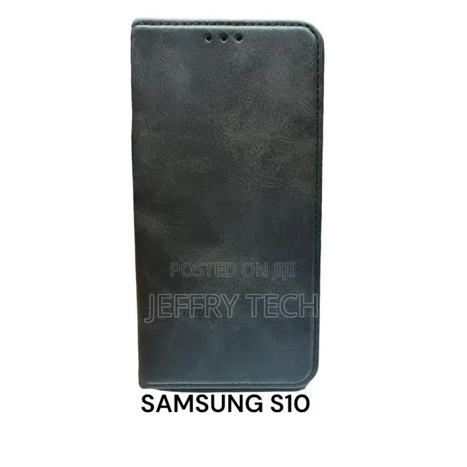 Compatible Samsung S10 Flip Case Black