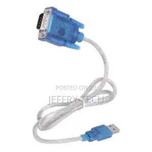 USB to RS232 DB9 Male Serial Adapter - Transparent