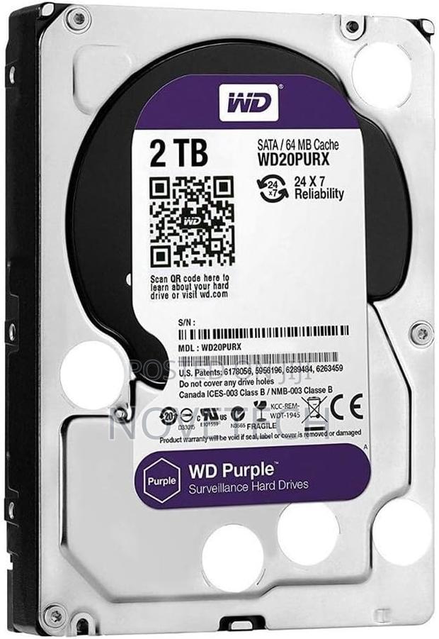 Western Digital 2TB Purple Surveillance Internal Hard Drive