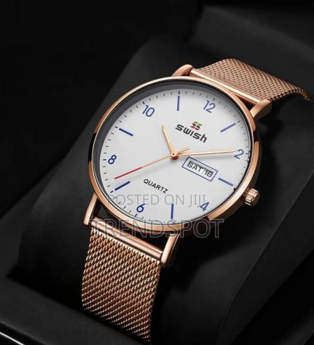 CRJJU Mesh Strap Watch - main view