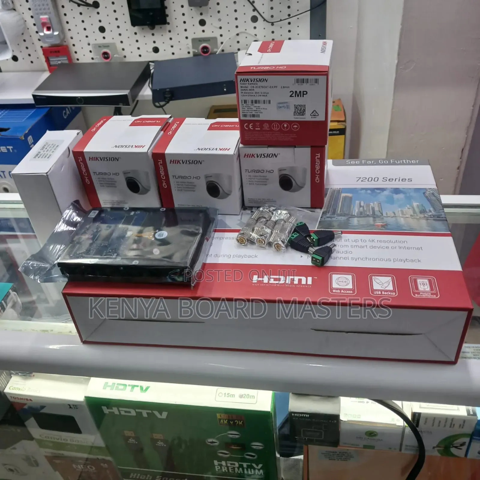 Four Cameras CCTV Hikvision Channeled CCTV Complete 2mp CCTV