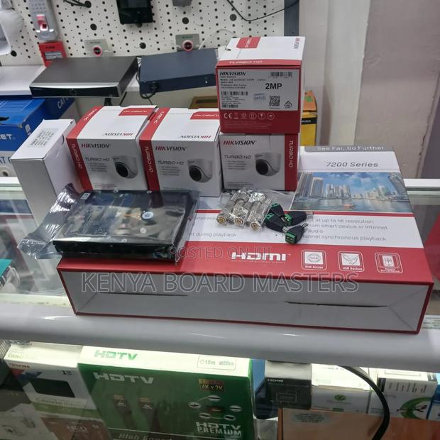 Four Cameras CCTV Hikvision Channeled CCTV Complete 2mp CCTV