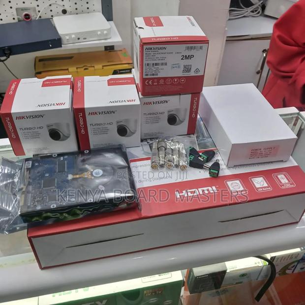 4 Cameras CCTV Hikvision>>4 Channel CCTV 2mp CCTV