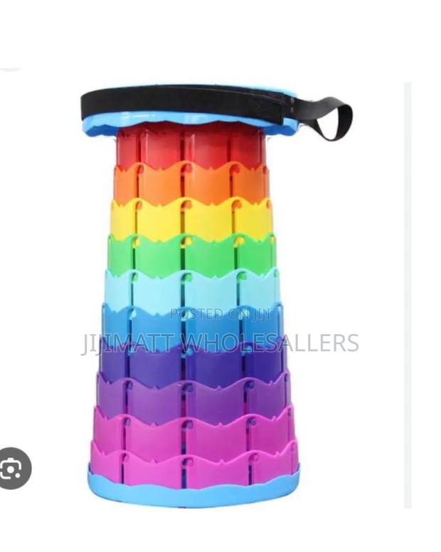 Rainbow Portable Retractable Stool* - main view