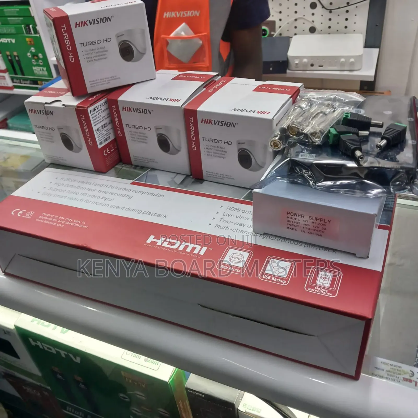 4 Hikvision CCTV Cameras Full Set