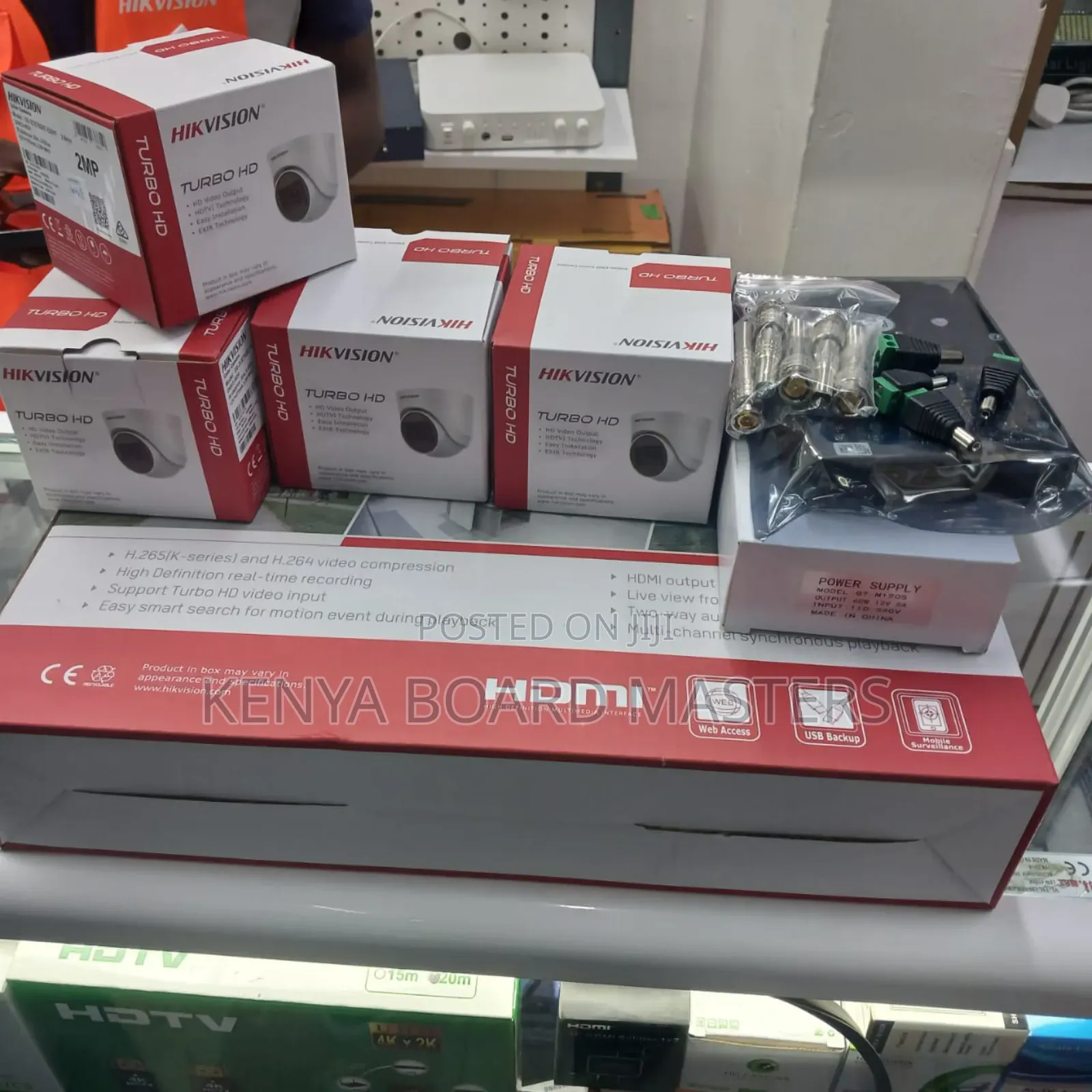 4 Complete Set Hikvision CCTV Cameras