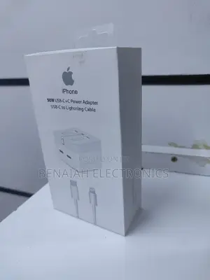iPhone Charger.Fast Charger (50 Watts) C to C Lighting Cable