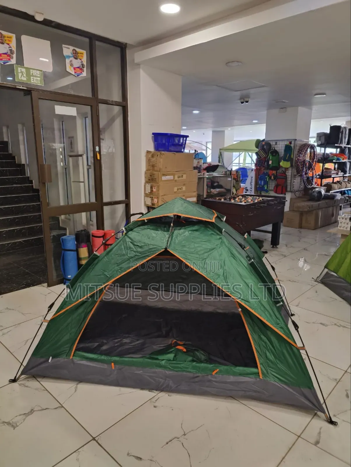 Oxford Polyester 1/2 Pax Automatic Waterproof Green Tent