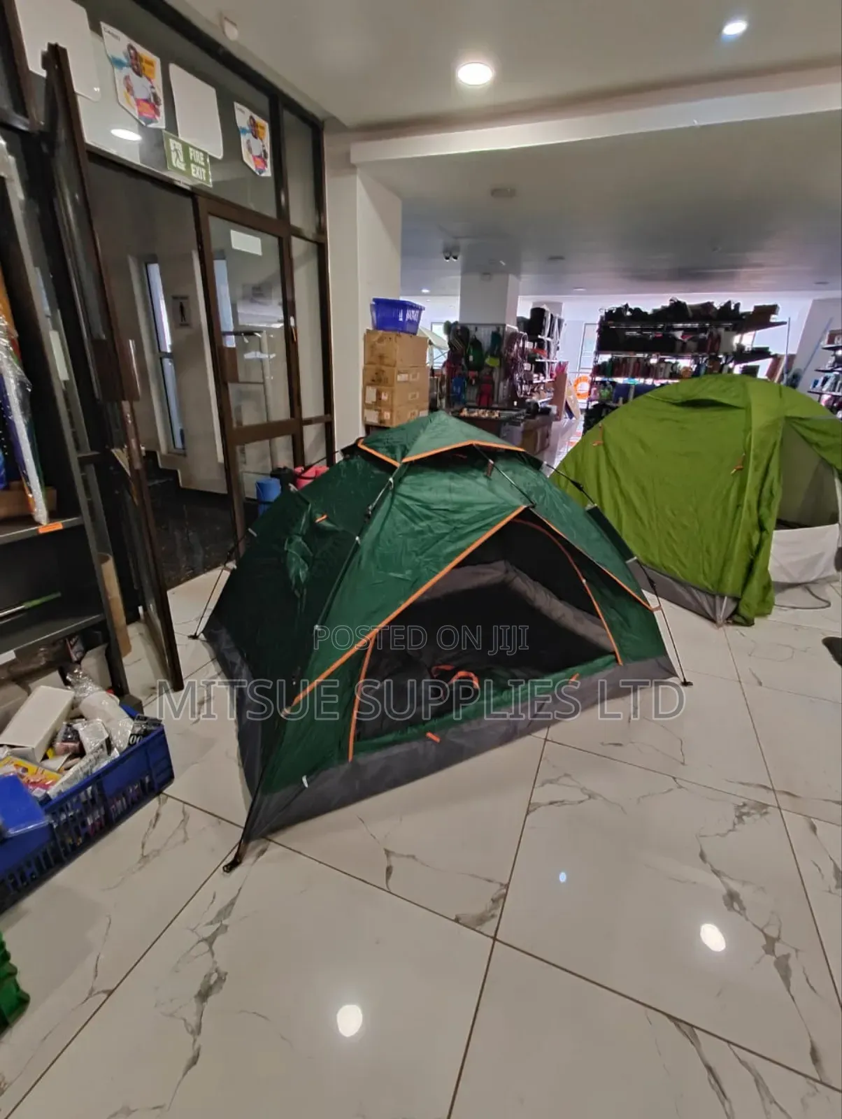 Oxford Polyester 1/2 Pax Automatic Waterproof Green Tent