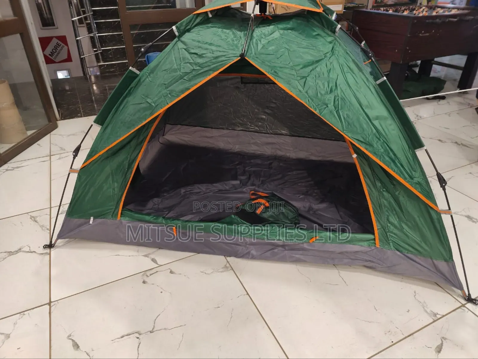 Oxford Polyester 1/2 Pax Automatic Waterproof Green Tent