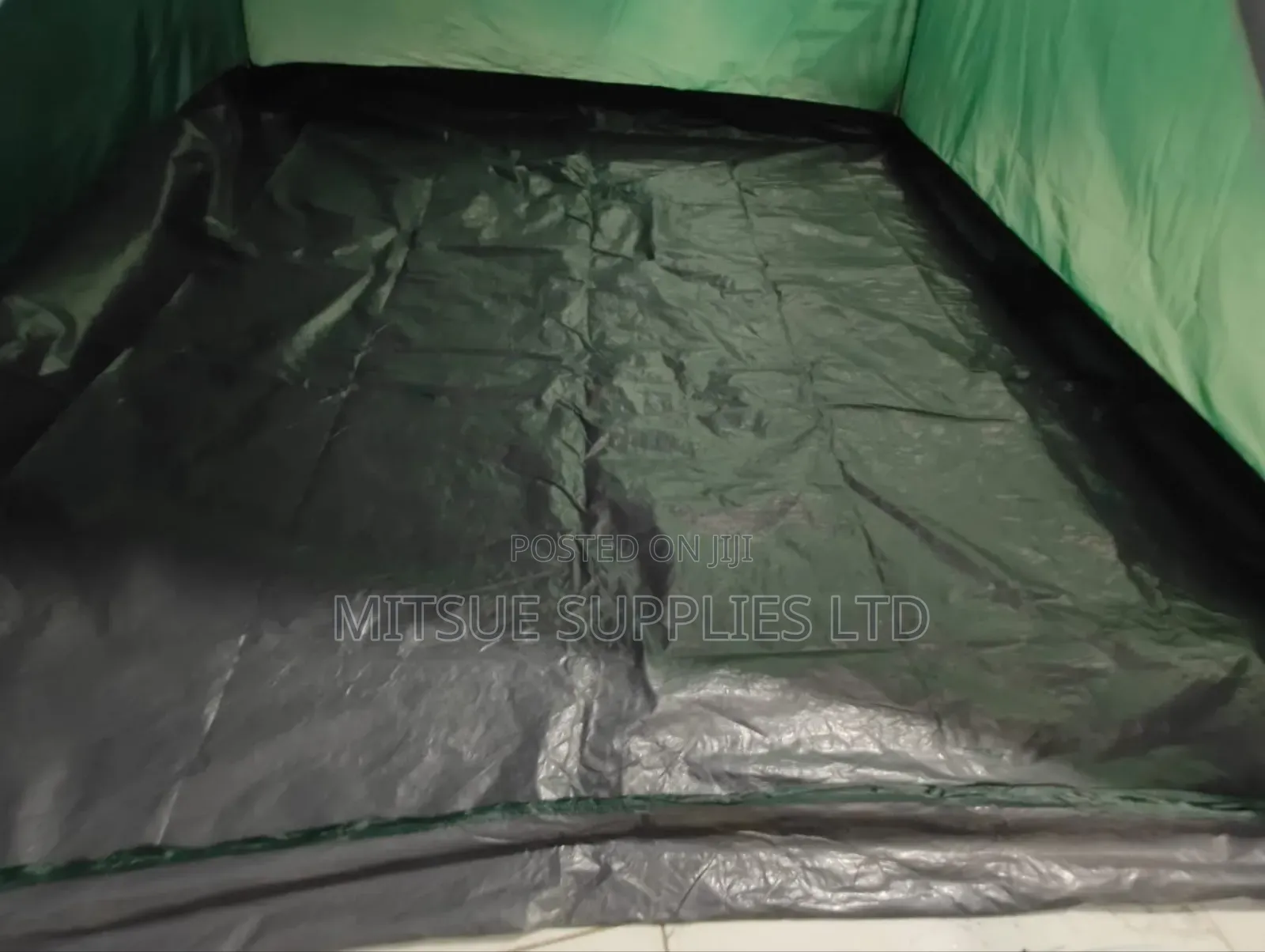 Camping Tent Polyester Water Proof 3x3m for 6 Pax Green