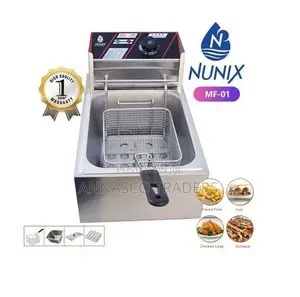 Nunix Commercial Single Stainless Steel Deep Fryer -6 Litres
