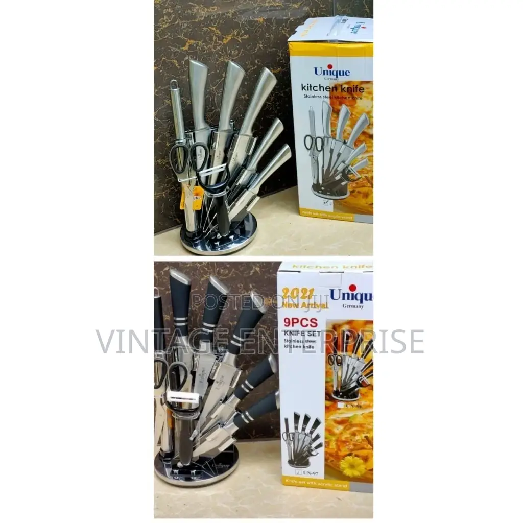 Unique Knives Set (9piece) Unique Sets .