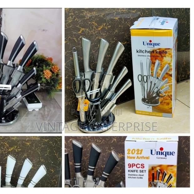 Unique Knives Sets (Nine Piece -9pc )Unique Knives 