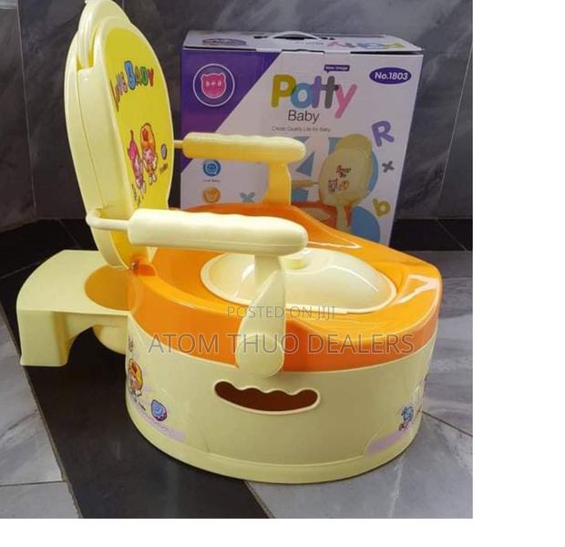 New Fancy Kids Potty With Support Handle  - main view