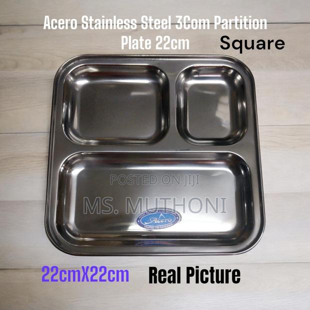 117791 Acero Stainless Steel 3com Partition Plate
