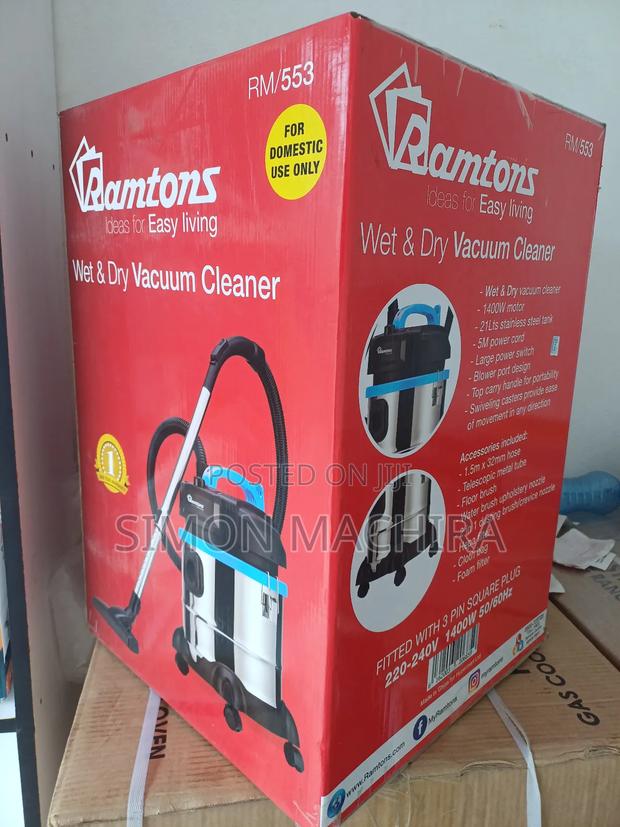Ramtons 21litres Wet and Dry Vacuum Cleaner - main view
