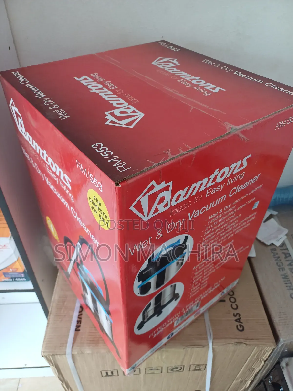 Ramtons 21litres Wet and Dry Vacuum Cleaner