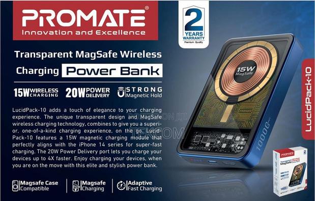 Lucidpack-10.Black Promate Power Bank