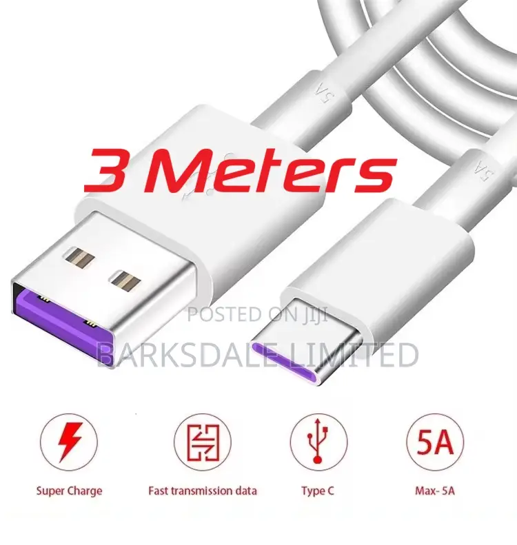 3 Meter USB C to a Charger QC 480mbps Data Transfer