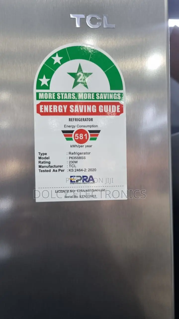 TCL P635sbss 505l Side by Side Fridge