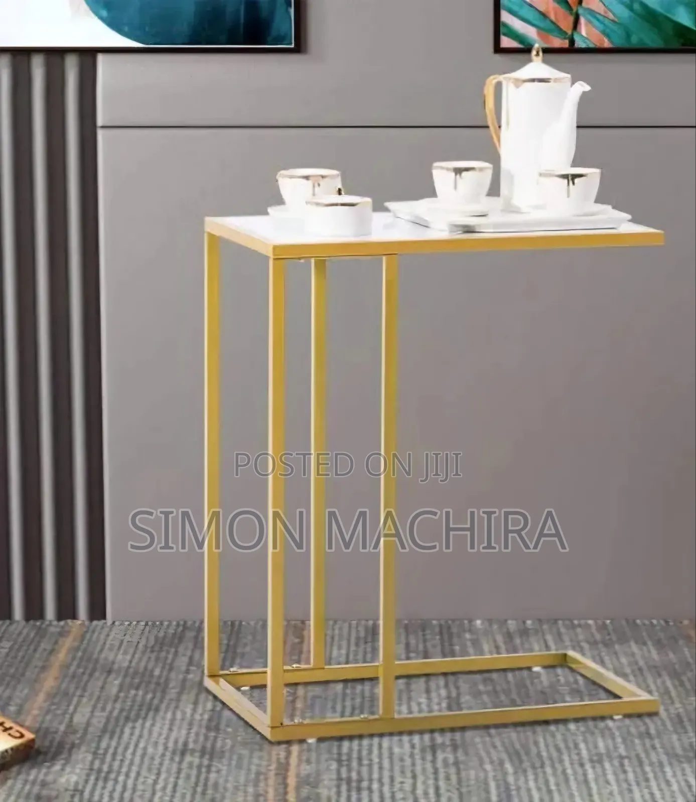Sasha Wooden Side Table/ Laptop Stand