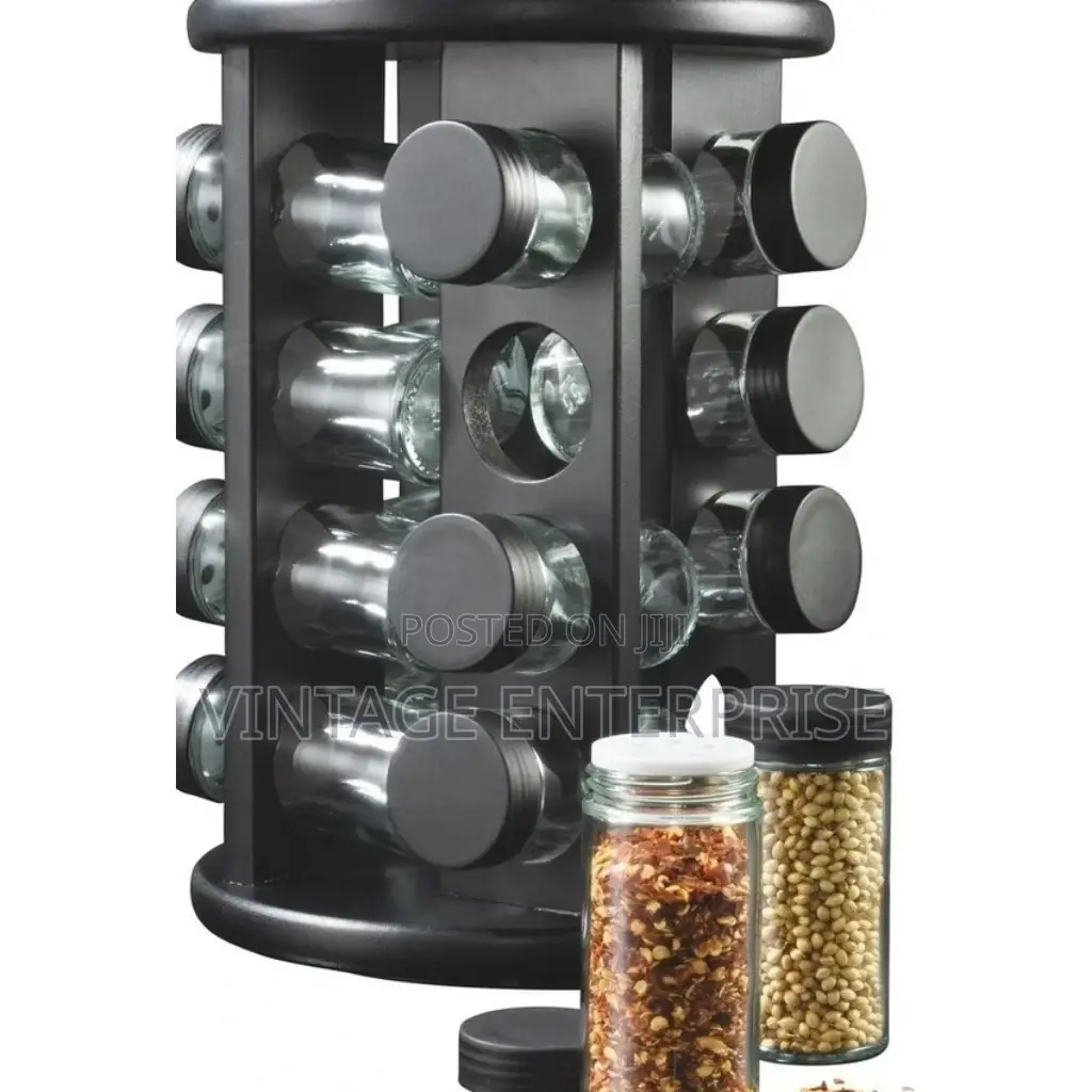 Spice Carousel With Jars 