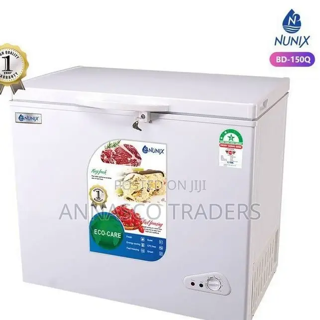 Nunix 150L Large Capacity Chest Freezer With Ecocare and Ene