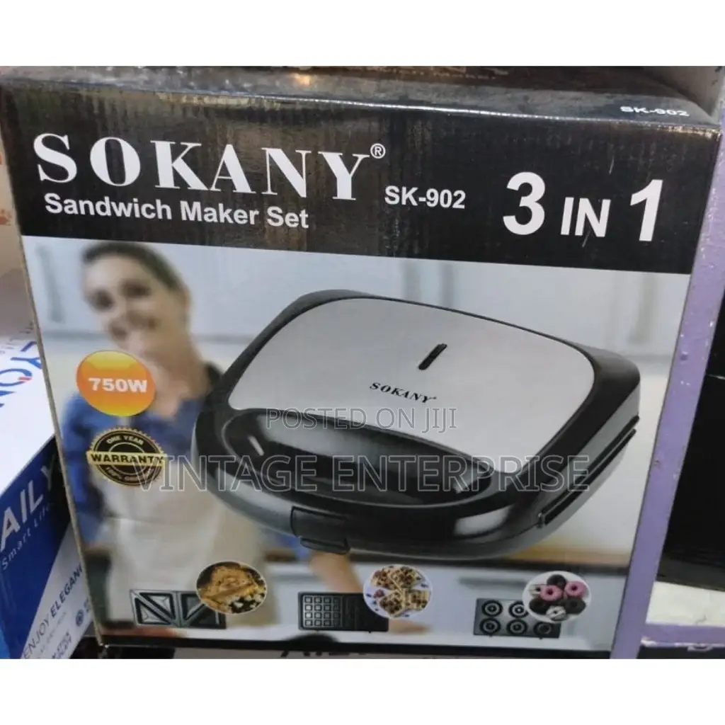 New 3 in 1 Sokany Sandwich Maker 