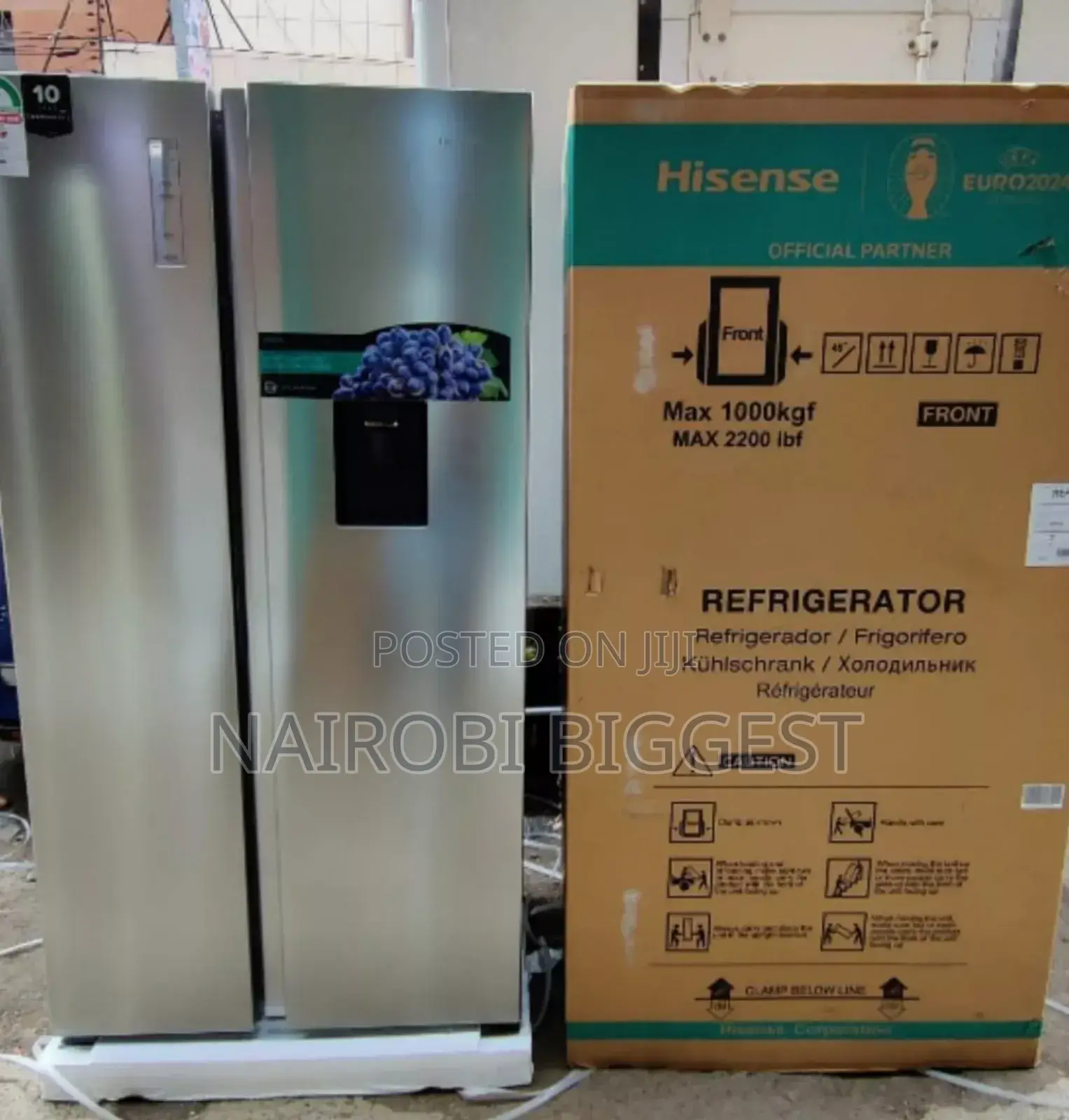 Amazing Hisense Side by Side Fridge 518litres No Frost