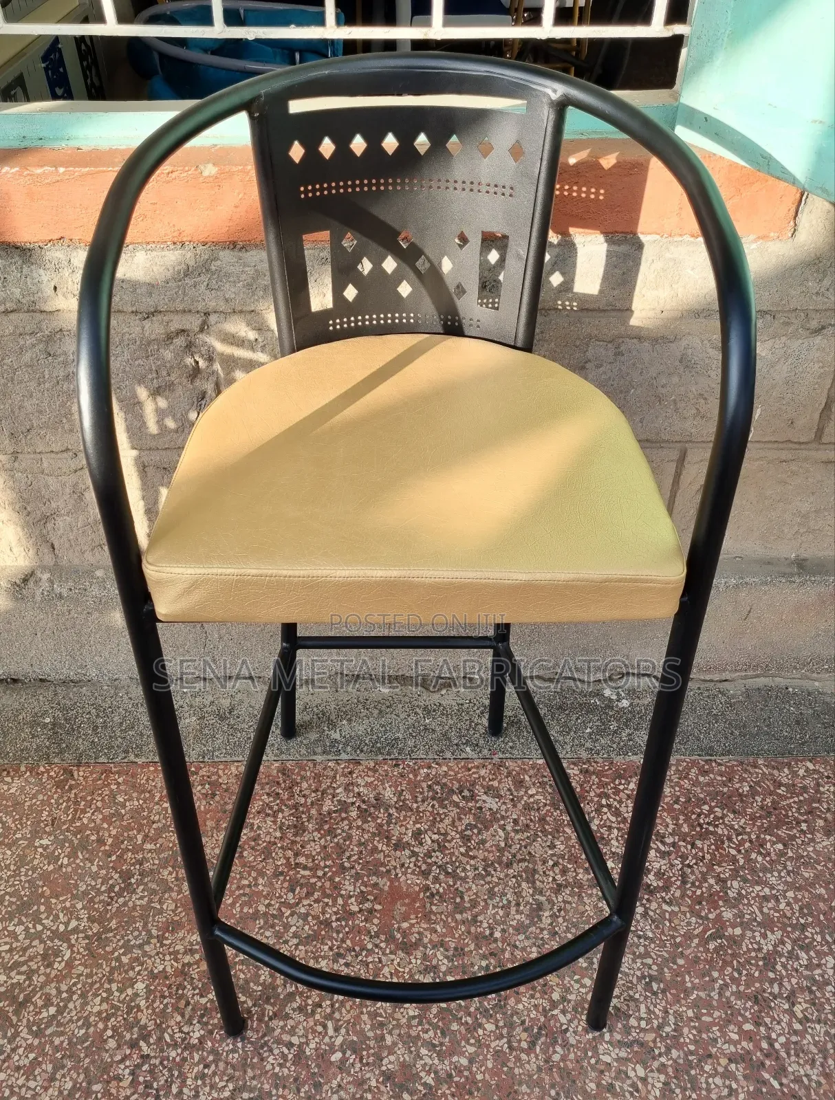 High-Quality Laser Cut Powder-Coated High Stools.