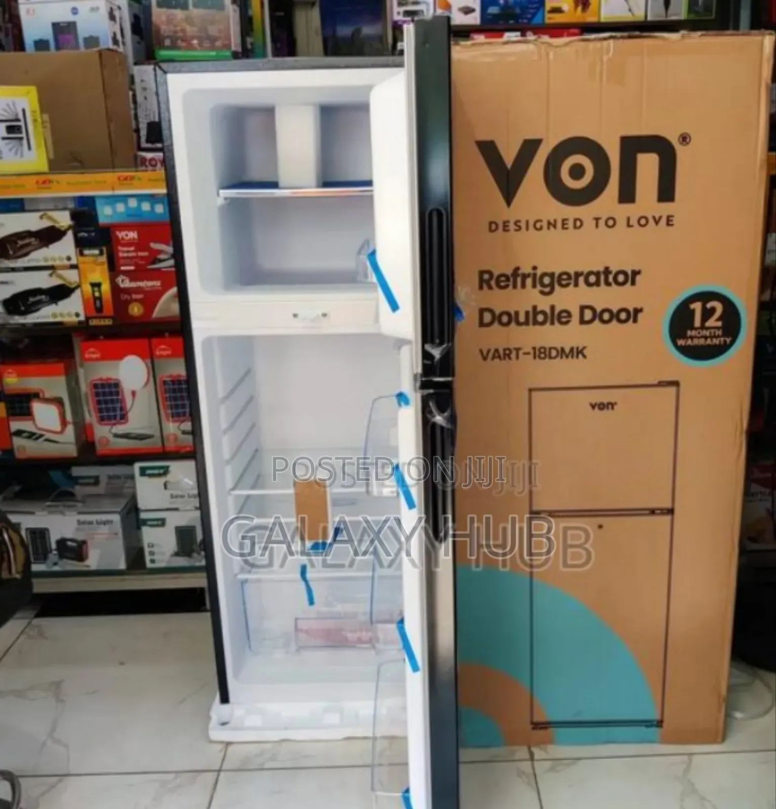 Von 138 Litres Double Door Refrigerator