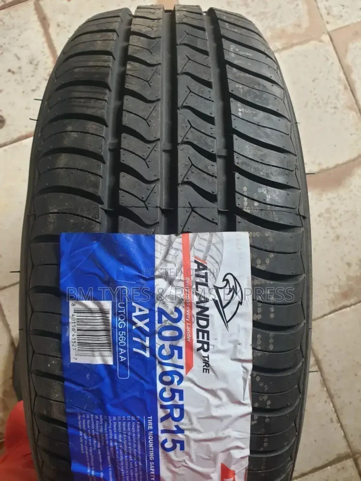 205 /65 R15 ATLANDER TYRES (Thailand)