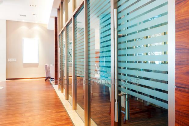 Decorative Glass Film With Stripes - main view