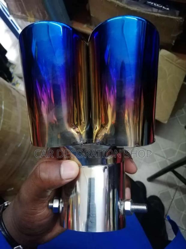 Double Twin Exhaust Decoration End Tip - main view