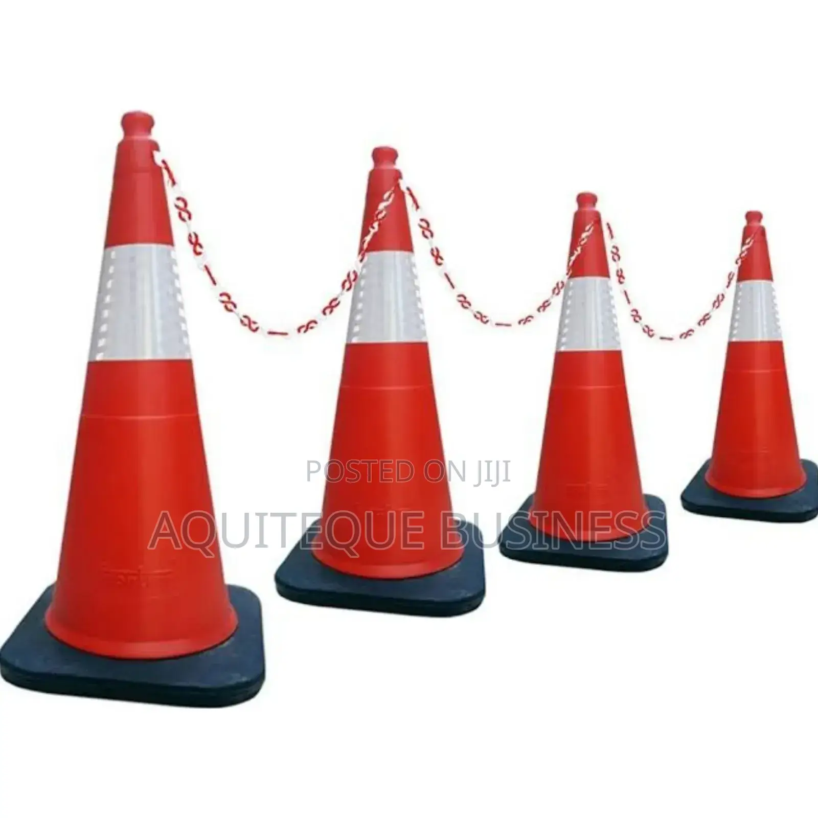 Safety Cones. Used in Construction Sites