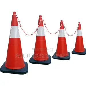Safety Cones. Used in Construction Sites