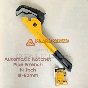 Pipe Wrench Ingco Ratcheting Pipe Wrench 14" Pipe Range