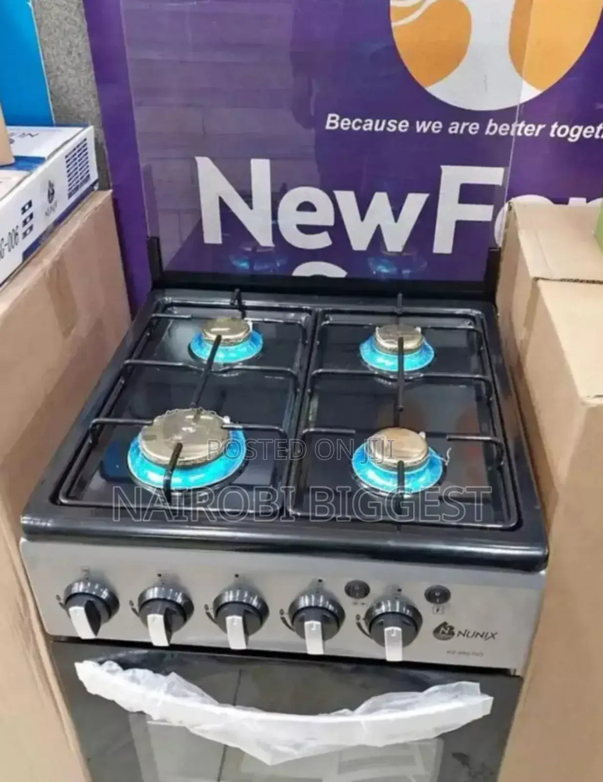 Nunix Standing Full Gas Cooker Nunix